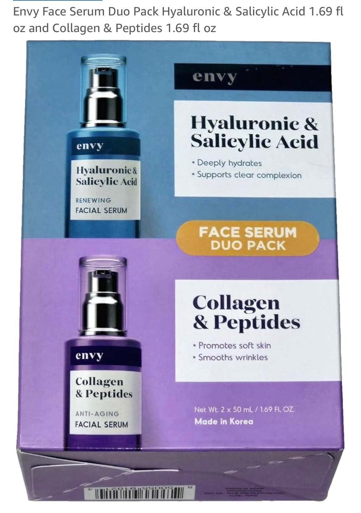 Face serum duo pack